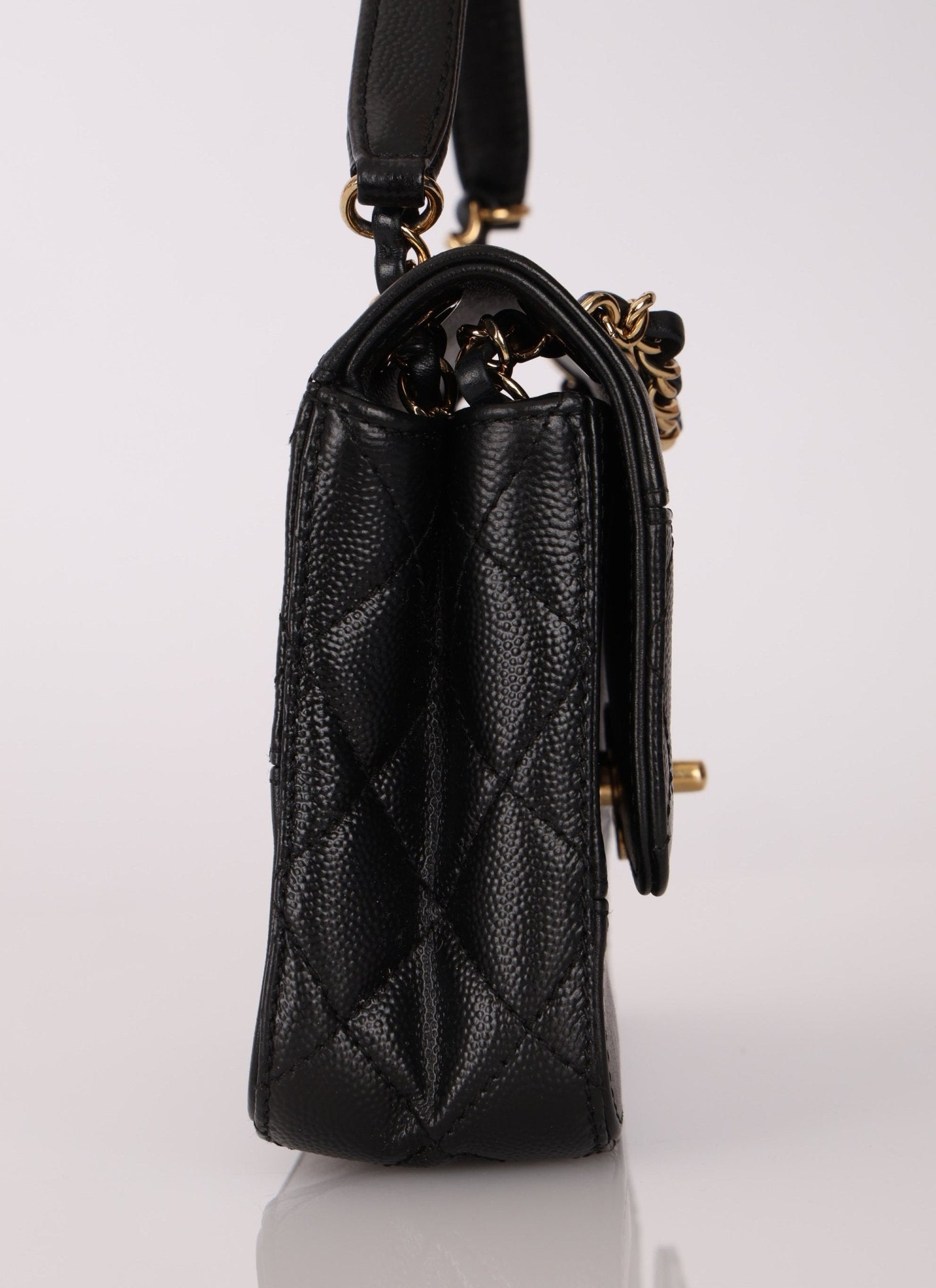 Chanel 2019 Lambskin and Caviar Square Flap - FashioNica