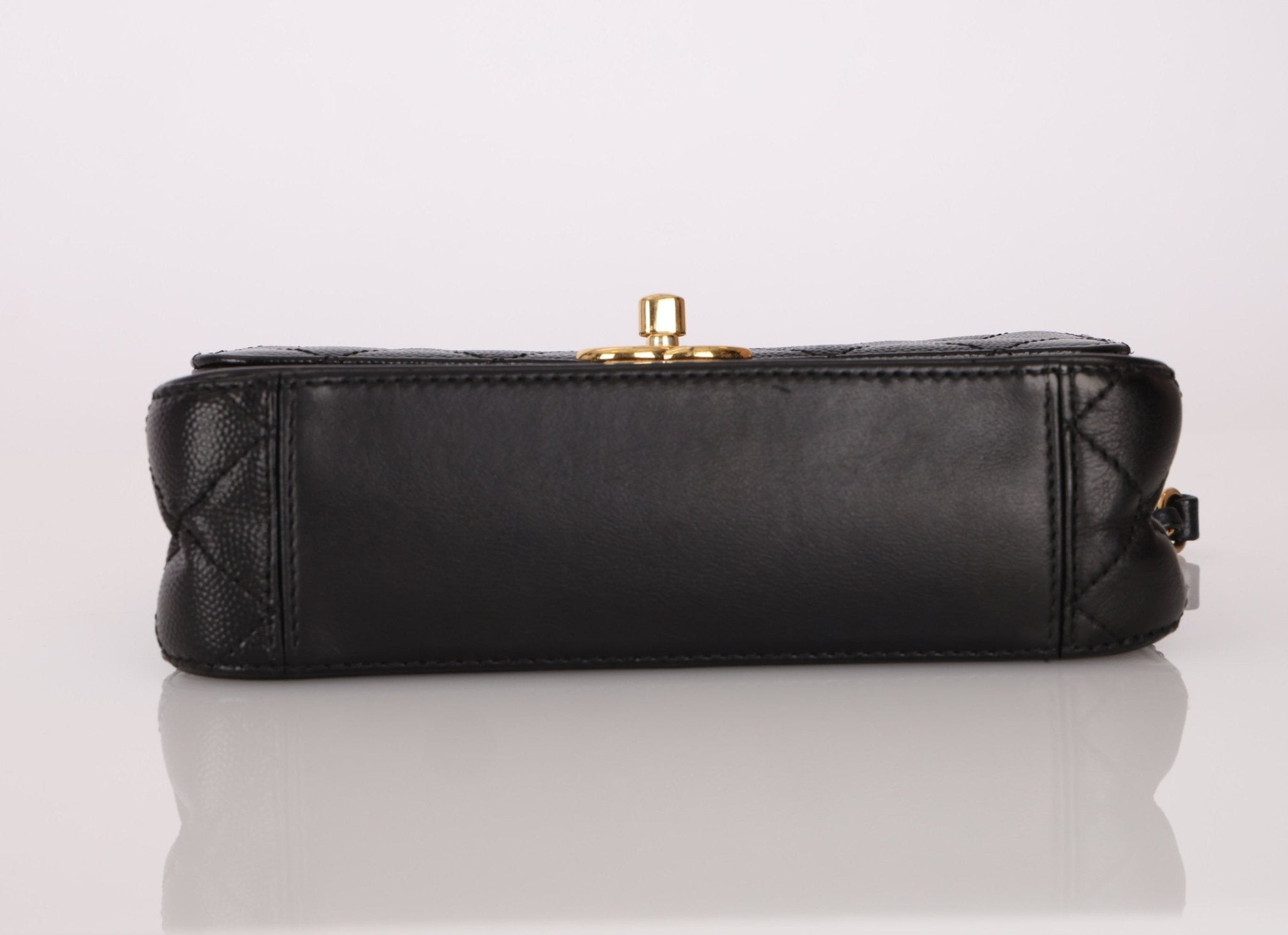 Chanel 2019 Lambskin and Caviar Square Flap - FashioNica