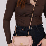 Chanel 2019 Lambskin & Caviar Pink Charm Flap Bag - FashioNica