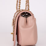 Chanel 2019 Lambskin & Caviar Pink Charm Flap Bag - FashioNica