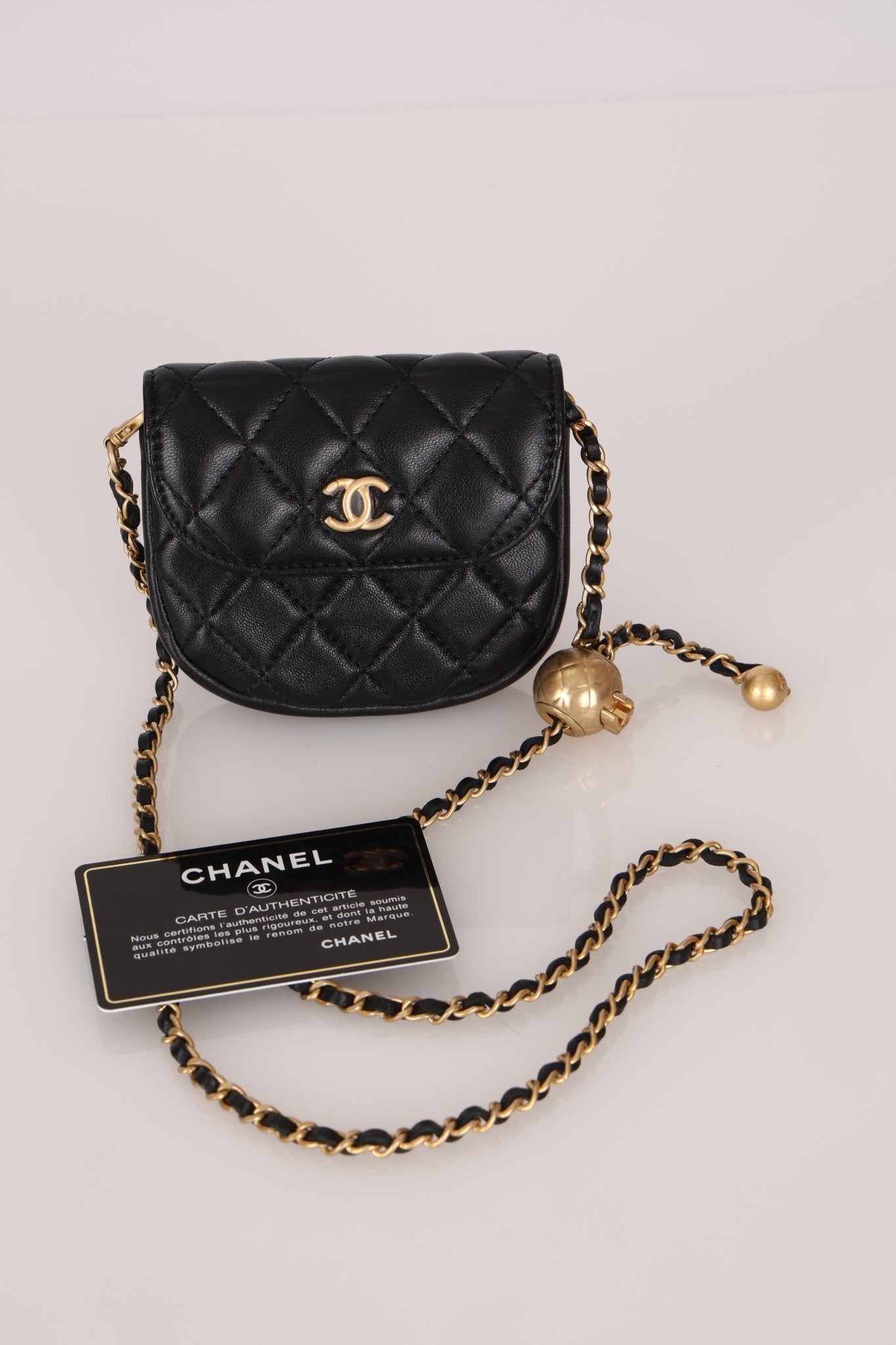 Chanel 2019 Lambskin Pearl Crush Waist Bag - FashioNica