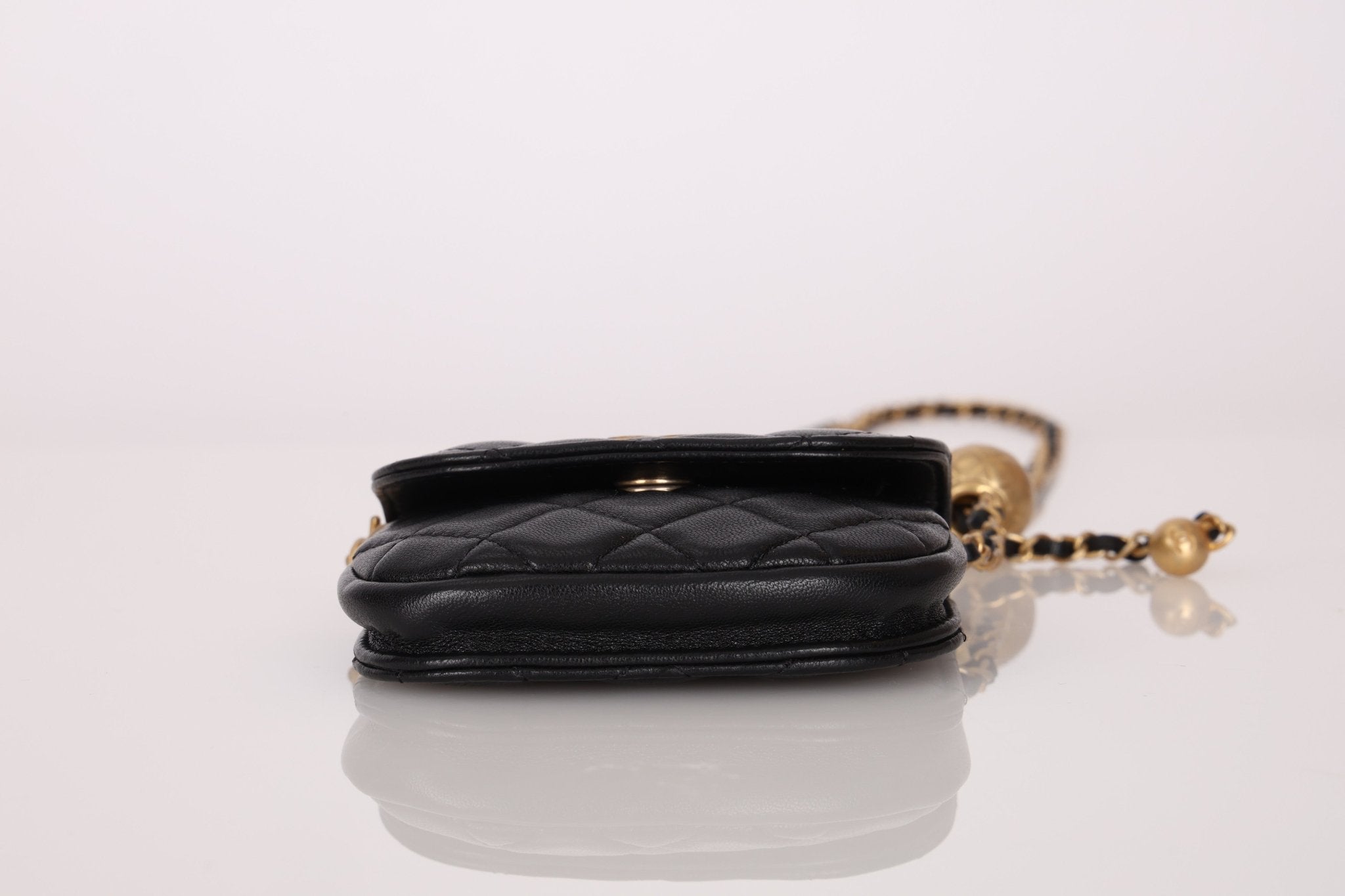 Chanel 2019 Lambskin Pearl Crush Waist Bag - FashioNica