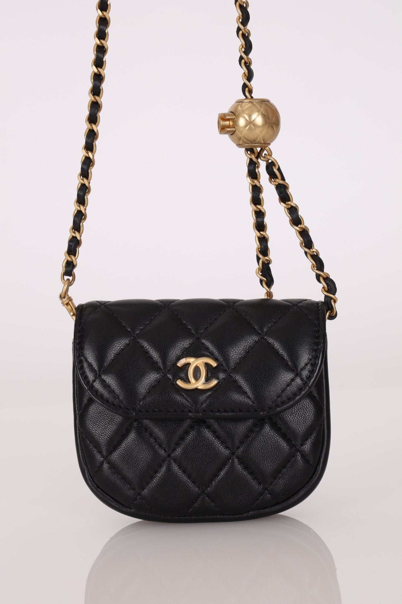 Chanel 2019 Lambskin Pearl Crush Waist Bag - FashioNica