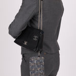 Chanel 2019 Logo Flap Bag with Chanel Tweed Pouch - FashioNica