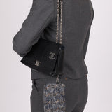 Chanel 2019 Logo Flap Bag with Chanel Tweed Pouch - FashioNica