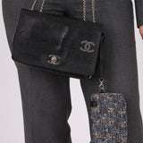 Chanel 2019 Logo Flap Bag with Chanel Tweed Pouch - FashioNica