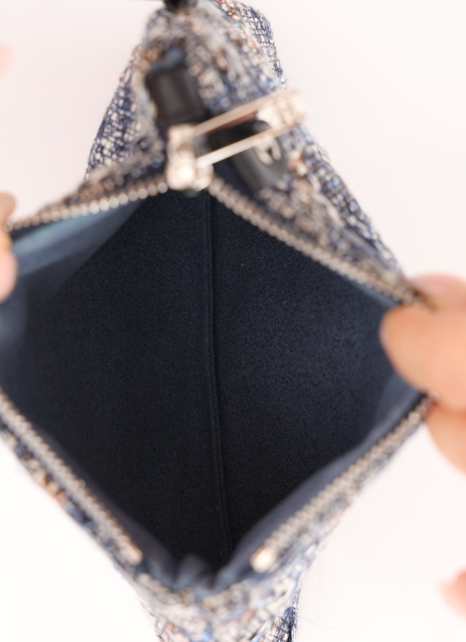 Chanel 2019 Logo Flap Bag with Chanel Tweed Pouch - FashioNica