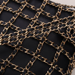 Chanel 2019 Navy Lambskin Shopping Chain Tote - FashioNica