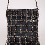 Chanel 2019 Navy Lambskin Shopping Chain Tote - FashioNica