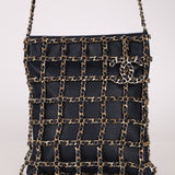Chanel 2019 Navy Lambskin Shopping Chain Tote - FashioNica