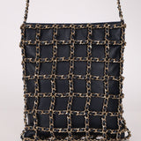 Chanel 2019 Navy Lambskin Shopping Chain Tote - FashioNica