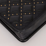 Chanel 2019 Paris - New York Lambskin Studded Wallet on Chain - FashioNica