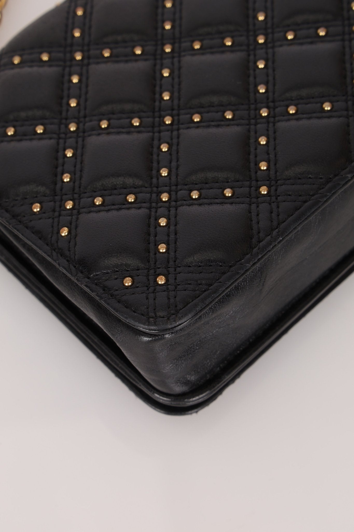 Chanel 2019 Paris - New York Lambskin Studded Wallet on Chain - FashioNica