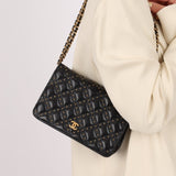 Chanel 2019 Paris - New York Lambskin Studded Wallet on Chain - FashioNica