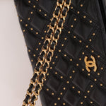 Chanel 2019 Paris - New York Lambskin Studded Wallet on Chain - FashioNica