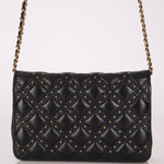 Chanel 2019 Paris - New York Lambskin Studded Wallet on Chain - FashioNica