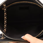 Chanel 2019 Shiny Lambskin Quilted Medium Double Case With Strap - FashioNica