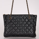 Chanel 2019 Shiny Lambskin Quilted Medium Double Case With Strap - FashioNica