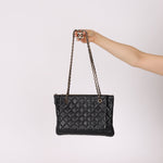 Chanel 2019 Shiny Lambskin Quilted Medium Double Case With Strap - FashioNica