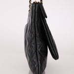 Chanel 2019 Shiny Lambskin Quilted Medium Double Case With Strap - FashioNica