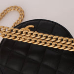 Chanel 2020 All - Slide Lambskin Quilted Pillow Crush Round Clutch With Chain - FashioNica