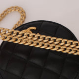Chanel 2020 All - Slide Lambskin Quilted Pillow Crush Round Clutch With Chain - FashioNica