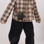 Chanel 2020 All - Slide Lambskin Quilted Pillow Crush Round Clutch With Chain - FashioNica