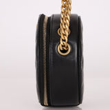 Chanel 2020 All - Slide Lambskin Quilted Pillow Crush Round Clutch With Chain - FashioNica