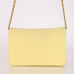 Chanel 2020 Butter Yellow Denim Coco Wallet On Chain - FashioNica