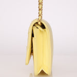 Chanel 2020 Butter Yellow Denim Coco Wallet On Chain - FashioNica