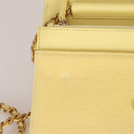 Chanel 2020 Butter Yellow Denim Coco Wallet On Chain - FashioNica