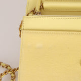 Chanel 2020 Butter Yellow Denim Coco Wallet On Chain - FashioNica