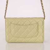 Chanel 2020 Caviar New Wave Pistachio Wallet on Chain - FashioNica