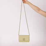 Chanel 2020 Caviar New Wave Pistachio Wallet on Chain - FashioNica