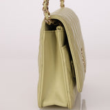 Chanel 2020 Caviar New Wave Pistachio Wallet on Chain - FashioNica