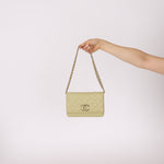 Chanel 2020 Caviar New Wave Pistachio Wallet on Chain - FashioNica