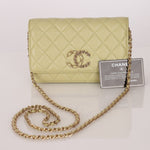 Chanel 2020 Caviar New Wave Pistachio Wallet on Chain - FashioNica