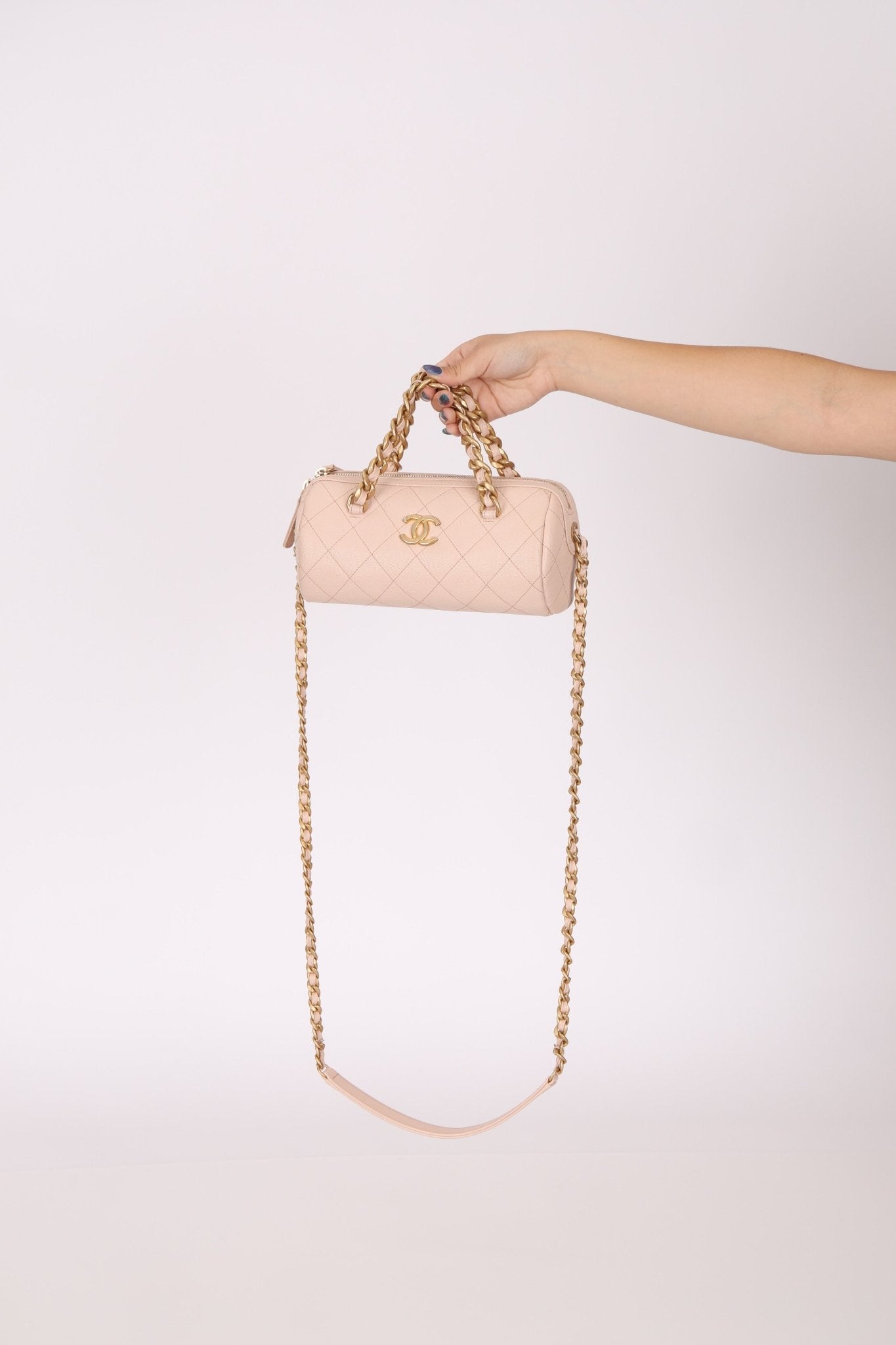 Chanel 2020 Caviar Small Fashion Therapy Bowler Bag - FashioNica