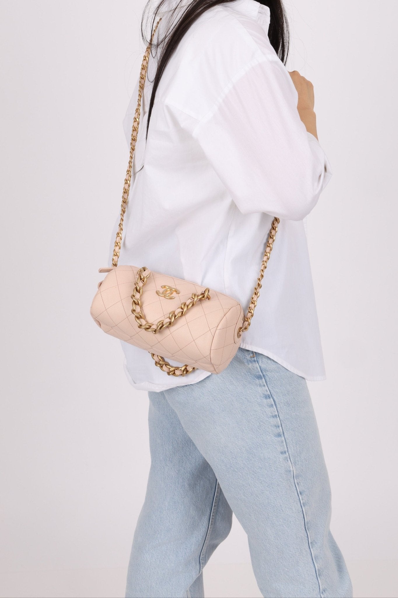 Chanel 2020 Caviar Small Fashion Therapy Bowler Bag - FashioNica