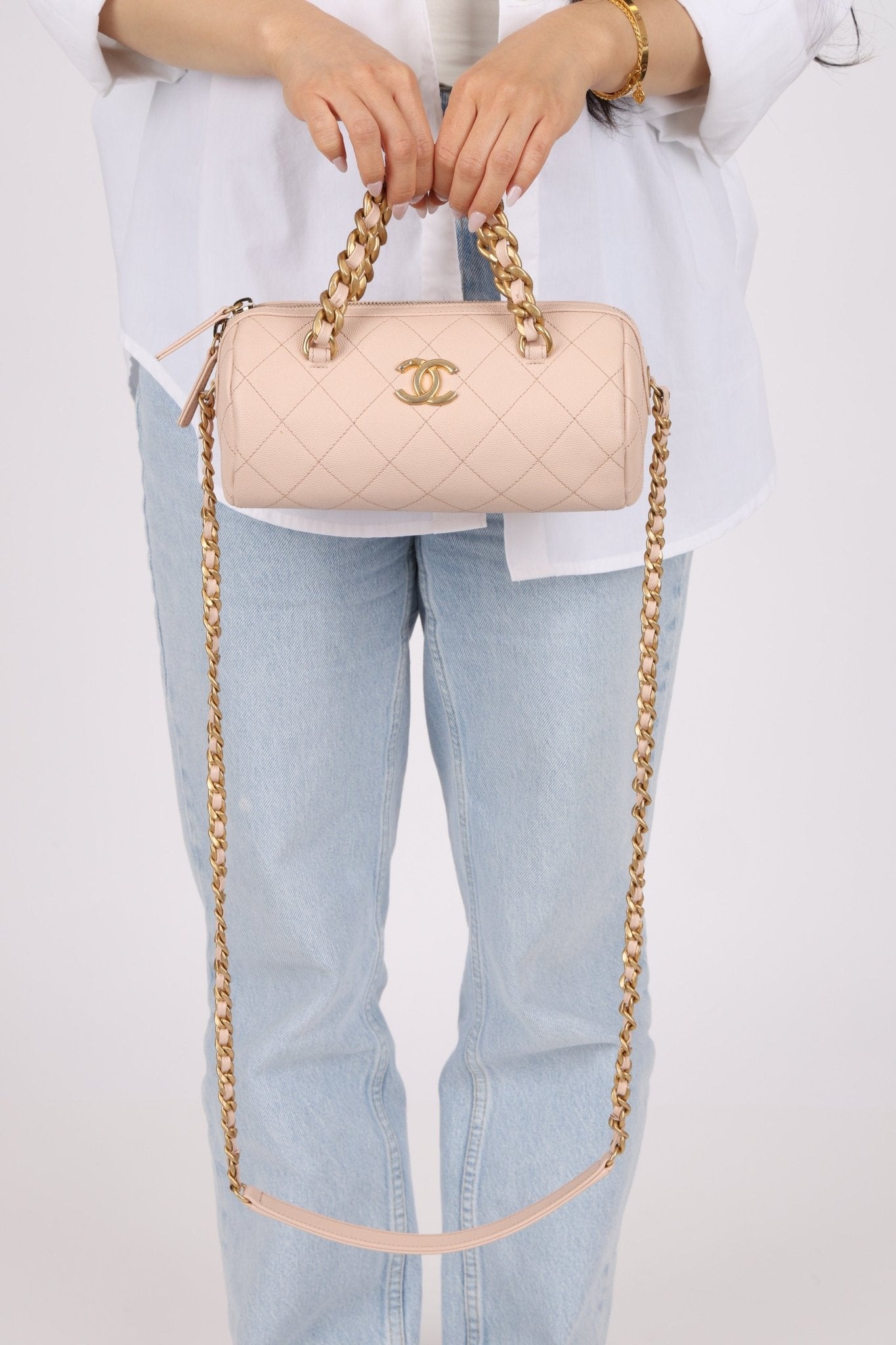 Chanel 2020 Caviar Small Fashion Therapy Bowler Bag - FashioNica