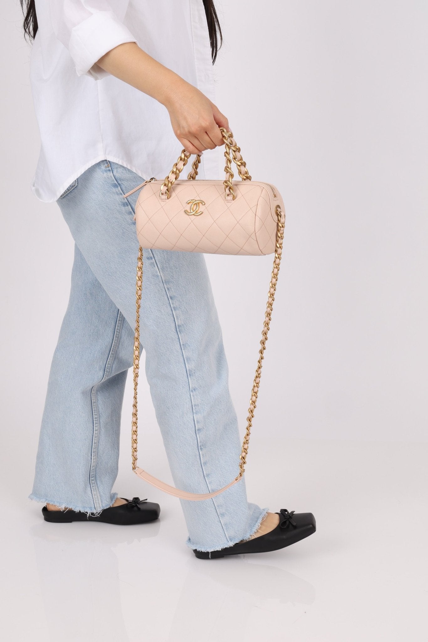 Chanel 2020 Caviar Small Fashion Therapy Bowler Bag - FashioNica