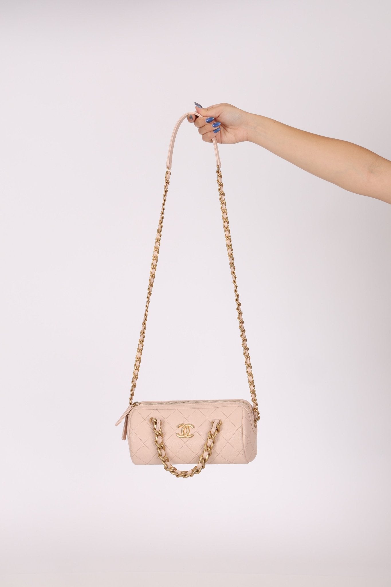 Chanel 2020 Caviar Small Fashion Therapy Bowler Bag - FashioNica