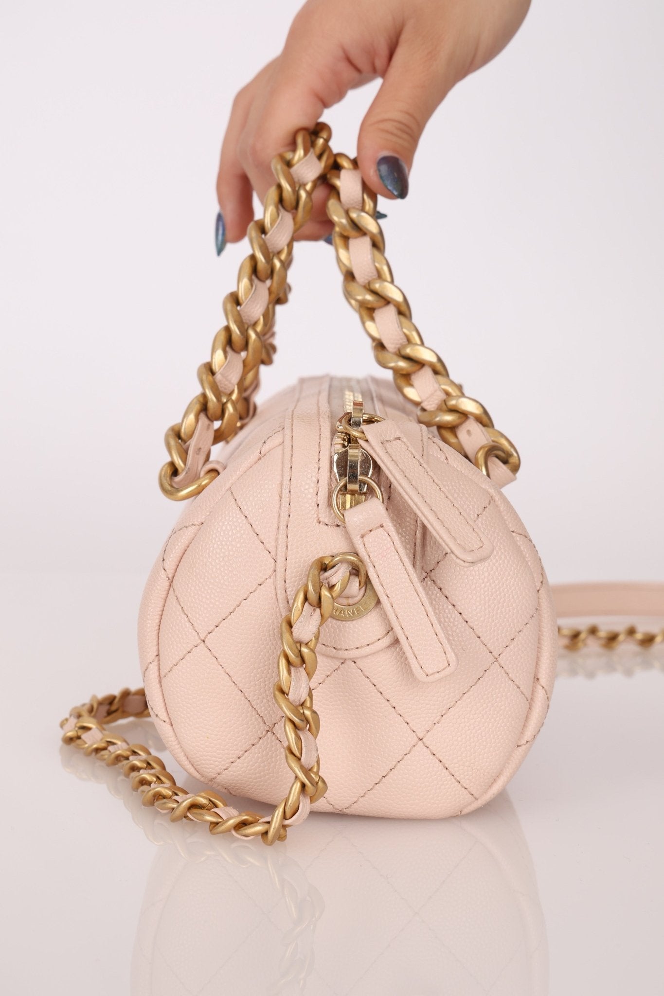 Chanel 2020 Caviar Small Fashion Therapy Bowler Bag - FashioNica