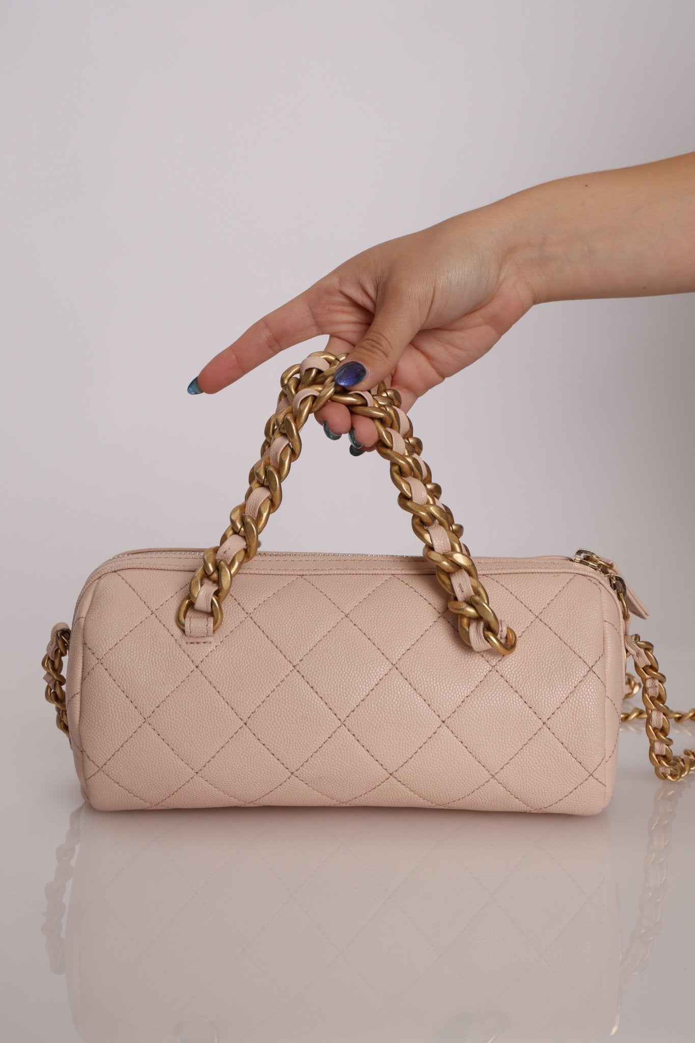 Chanel 2020 Caviar Small Fashion Therapy Bowler Bag - FashioNica