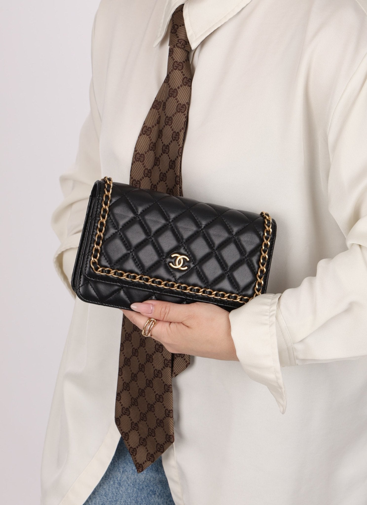 Chanel 2020 Chain Around Lambskin Wallet on Chain - FashioNica