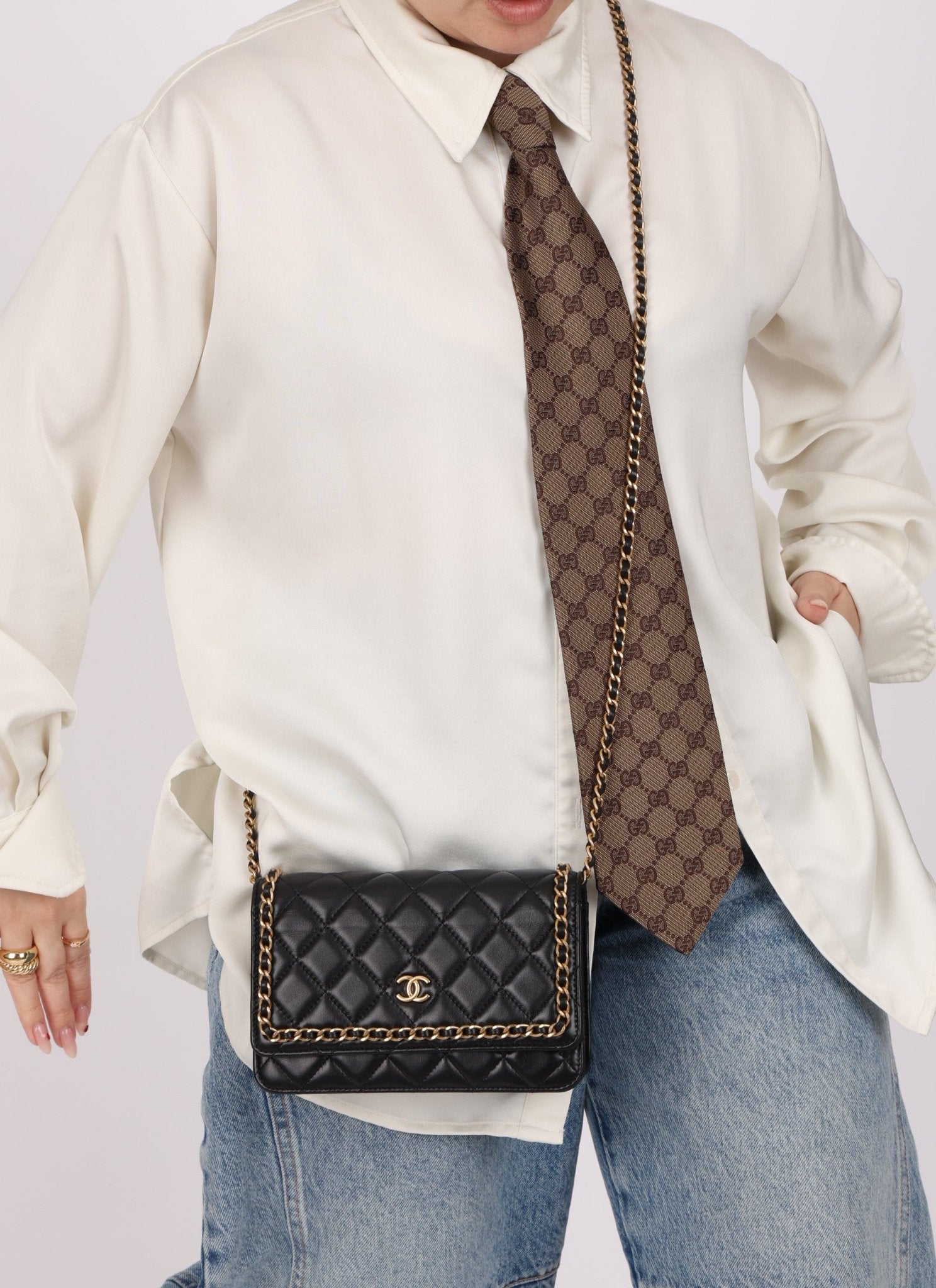 Chanel 2020 Chain Around Lambskin Wallet on Chain - FashioNica