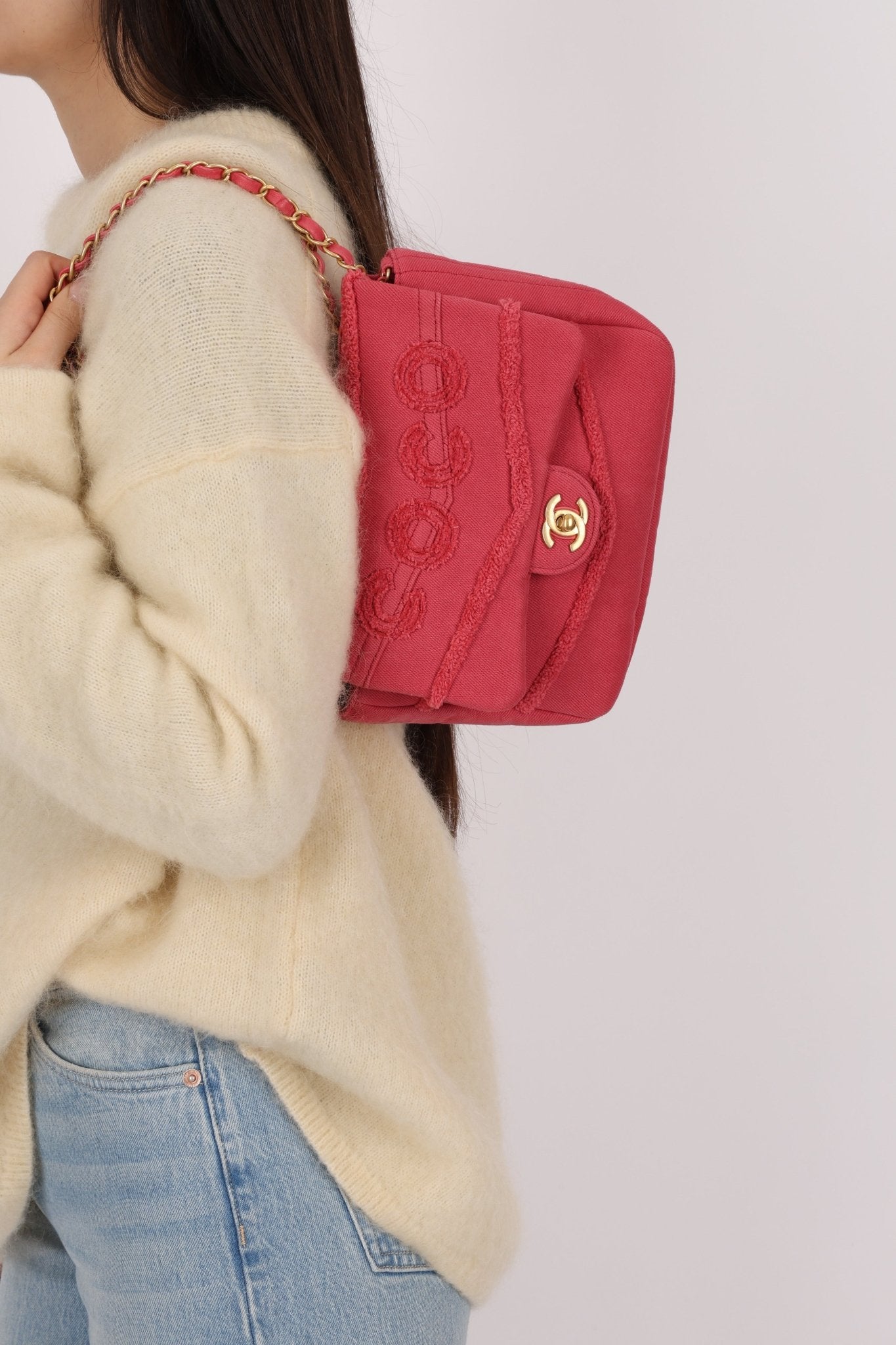 Chanel 2020 Denim Coco Chain Flap - FashioNica