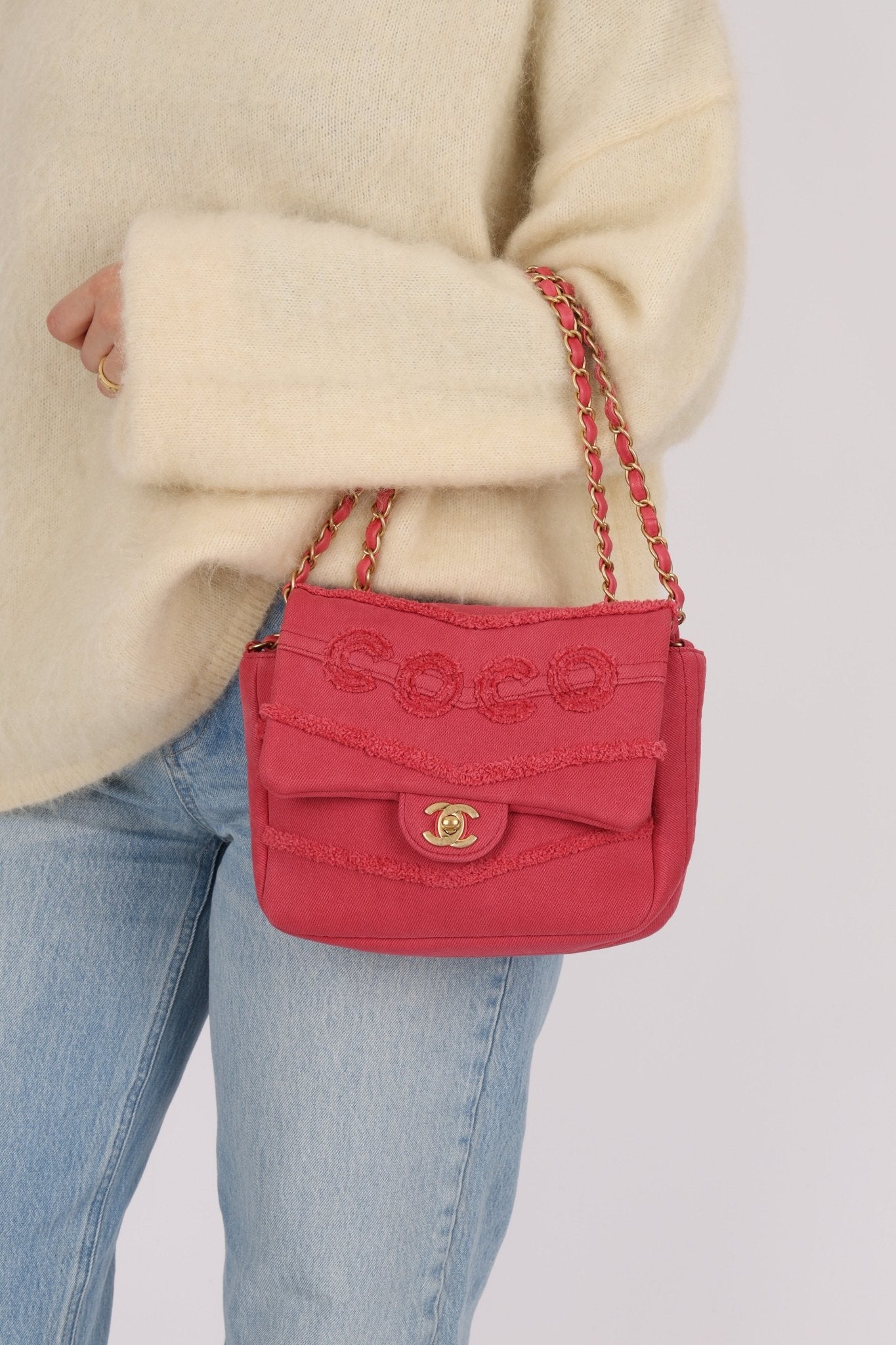 Chanel 2020 Denim Coco Chain Flap - FashioNica