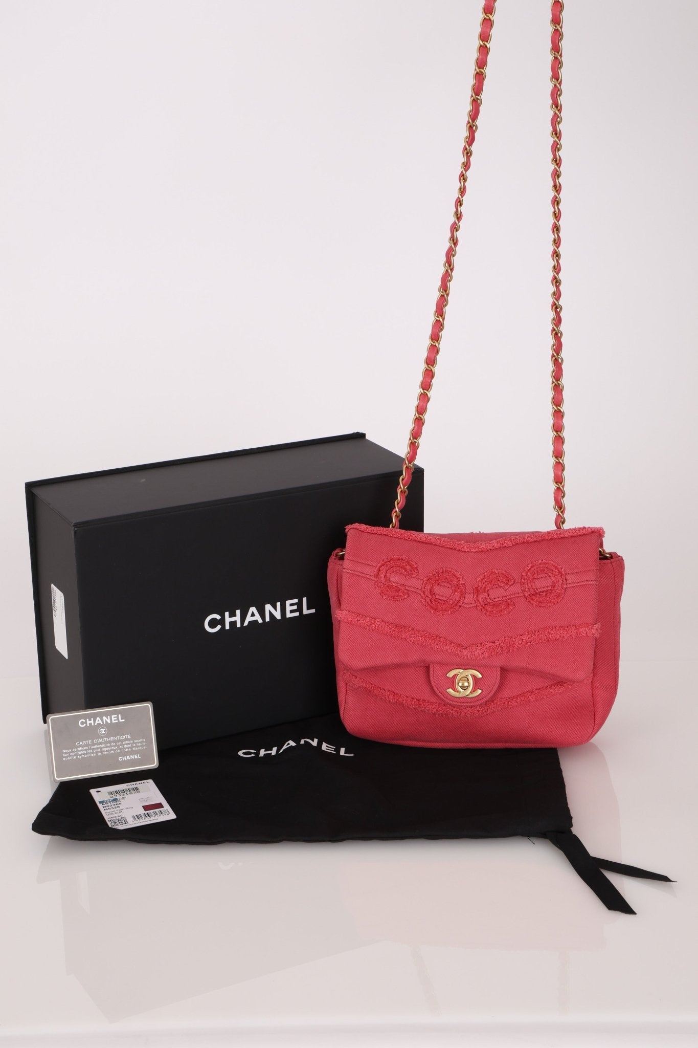Chanel 2020 Denim Coco Chain Flap - FashioNica