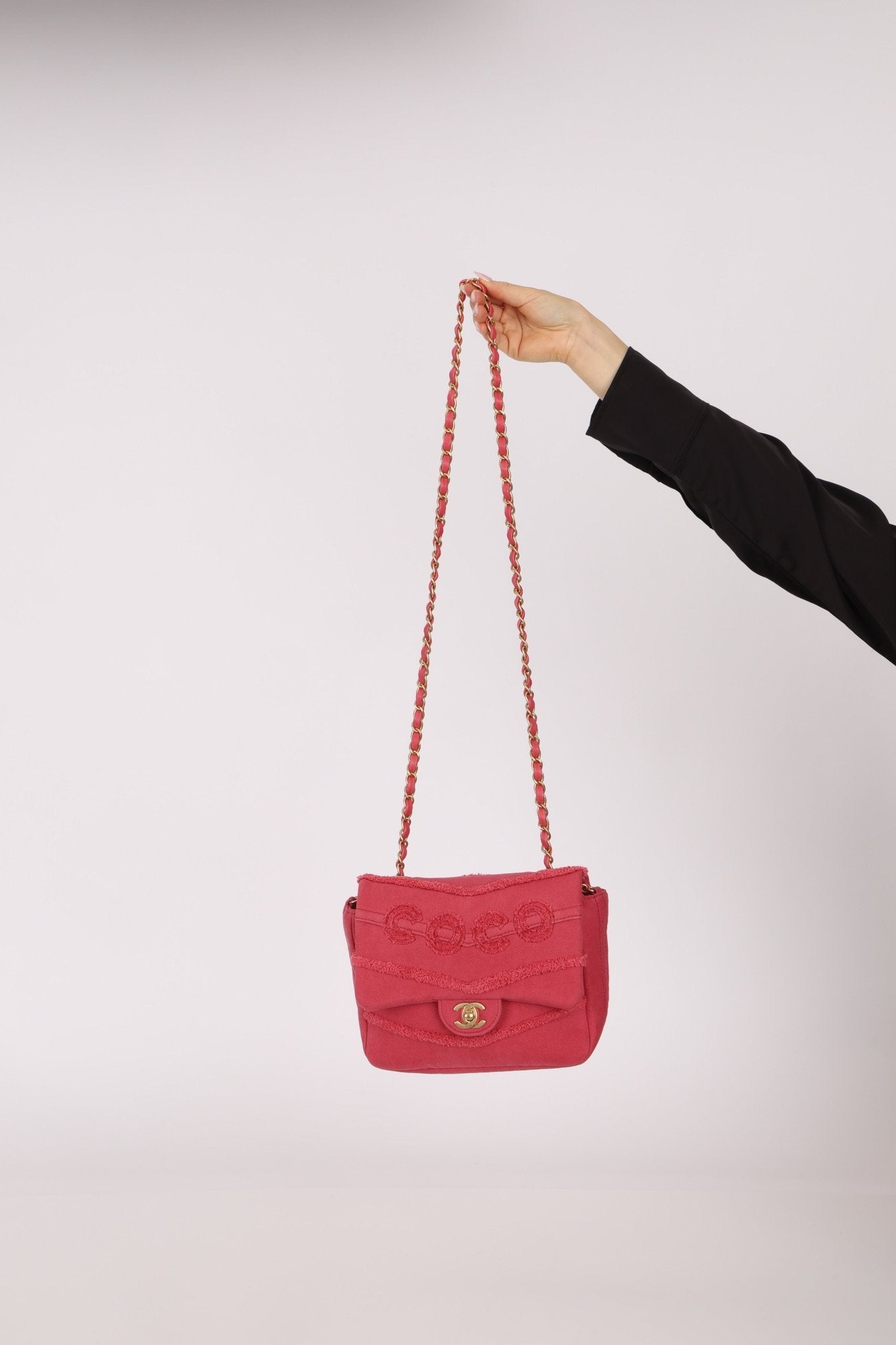 Chanel 2020 Denim Coco Chain Flap - FashioNica